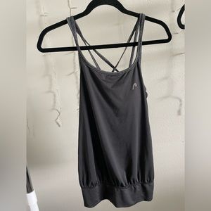 Athletic tank top with built in sports bra